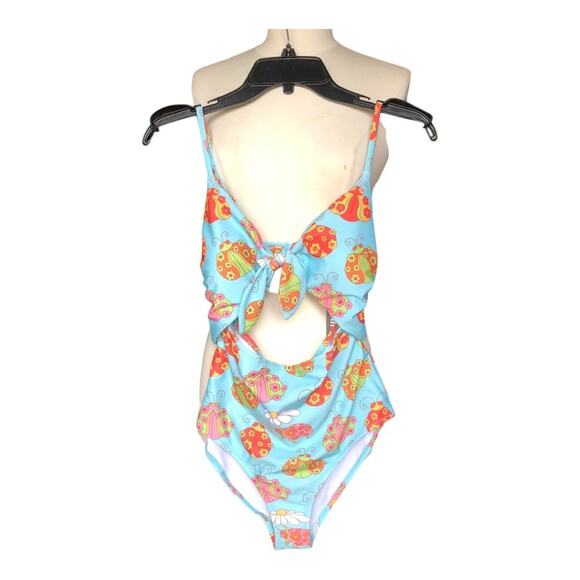 ModCloth x Marisol Muro NWT Whimsical Retro Chic Siena One-Piece Swimsuit Large - Picture 3 of 15